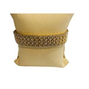 Triple Row Diamond Tennis Bracelet in 14k Yellow Gold 2 Carat Total Weight
